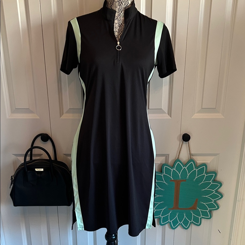 Black and Green Women's Dress